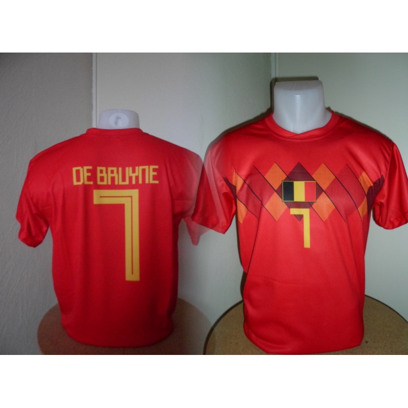 België   voetbalshirt 2018   de Bruyne  OPRUIMING