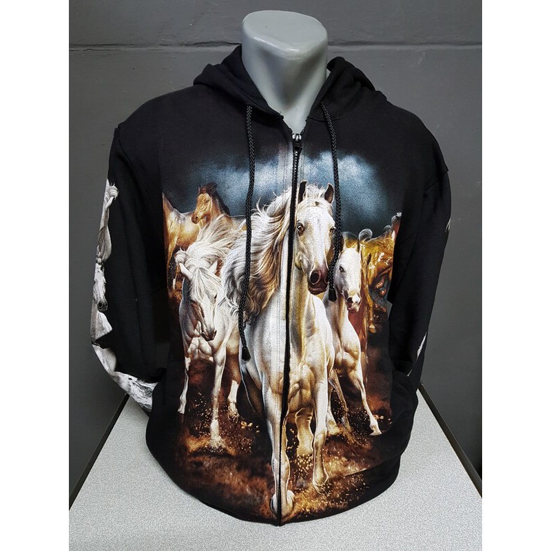 PAARDEN sweatervest print wilde paarden rock eagle PAARDEN sweatervest print wilde paarden rock eagle