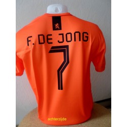 Nederlands eftal voetbalshirt  thuis kleur Frenkie  de Jong  2020