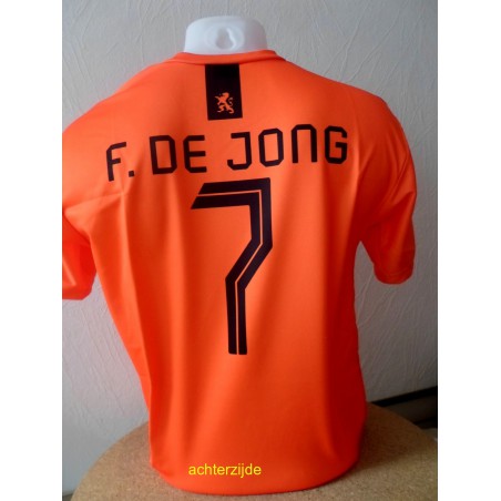 nederlands eftal voetbalshirt F de Jong