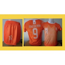 Nederlands dames elftal voetbalsetje oranje MIEDEMA 