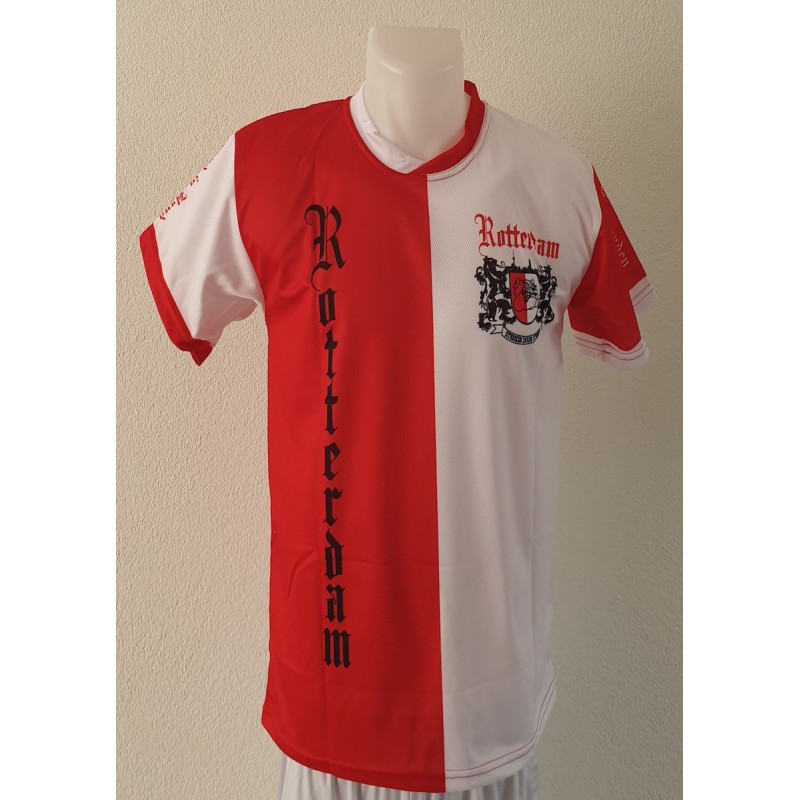 Rotterdam voetbalfan shirt rood OPRUIMING Rotterdam voetbalfan shirt rood OPRUIMING