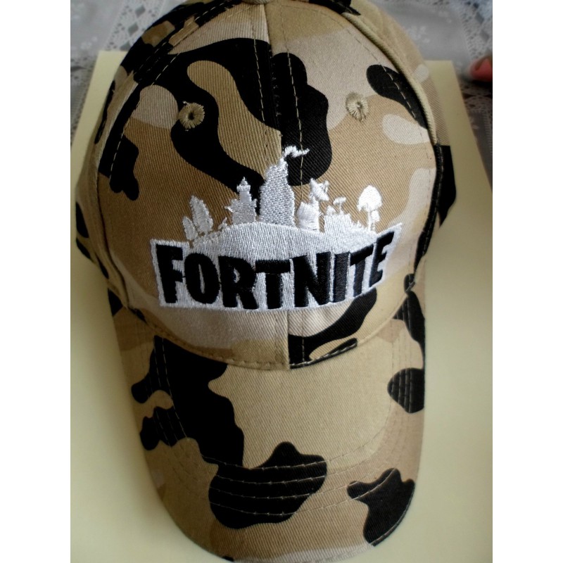 Fortnite kinder cap logo camouflage groen Fortnite kinder cap logo camouflage groen