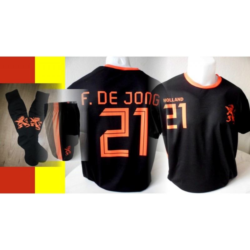 nederland elftal voetbal tenue uit kleur f.de Jong nederland elftal voetbal tenue uit kleur f.de Jong