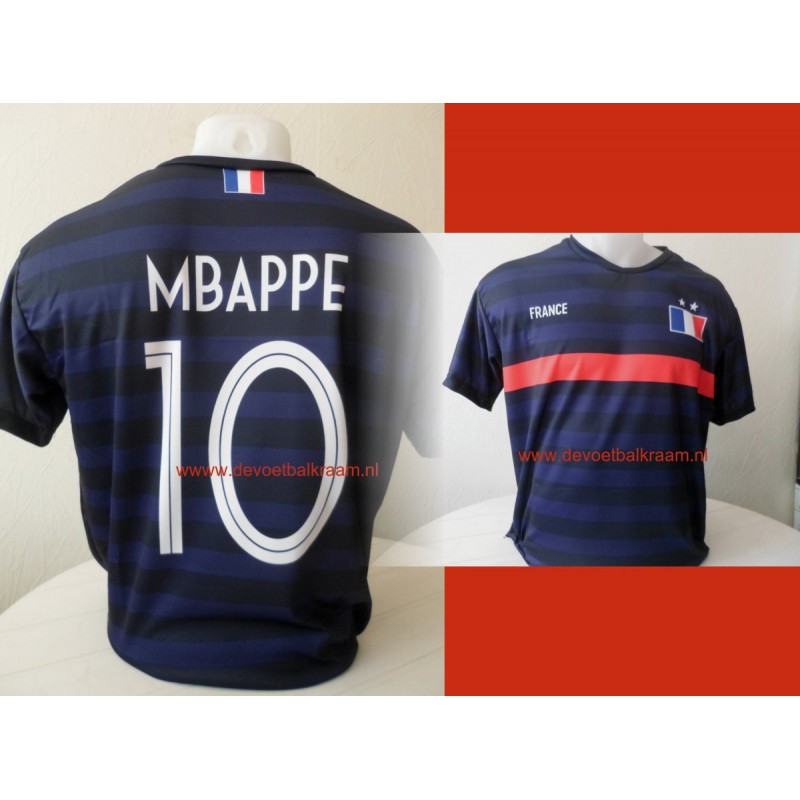 Mbappé Voetbalshirt nationaal Frankrijk thuis kleur 2022 Mbappé Voetbalshirt nationaal Frankrijk thuis kleur 2022