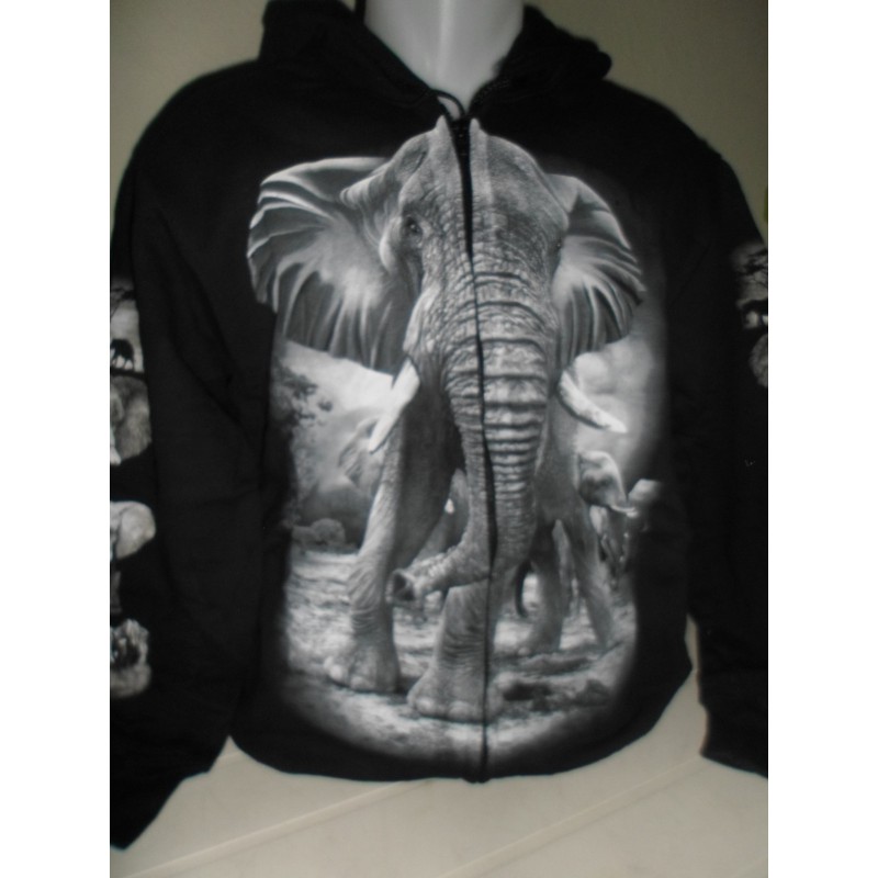 Olifant sweatervest print olifant en jong rock eagle Olifant sweatervest print olifant en jong rock eagle