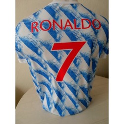 RONALDO Mu voetbal fan shirt licht blauw