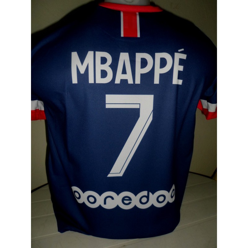 Mbappé fan voetbalshirt thuiskleur