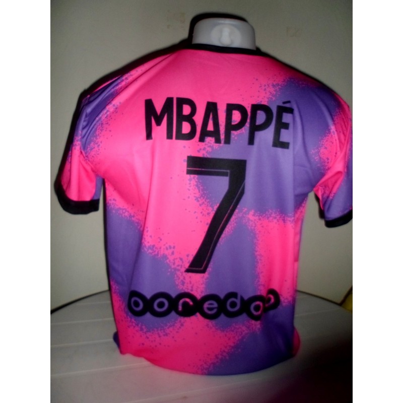 Mbappé fan voetbalshirt uitkleur 